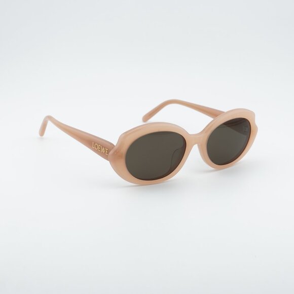 Loewe LW40147F 72E Sunglasses Pink Geometric Frame, Brown Lenses main image 5